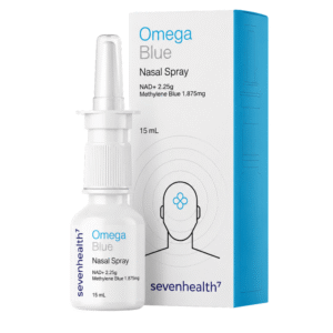 Omega Blue: NAD+ with a broad spectrum Methylene Blue Nasal Spray